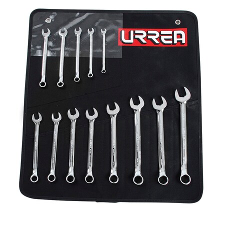 Urrea Full polished 12-pt combination wrench set 9PC mm 1200HM